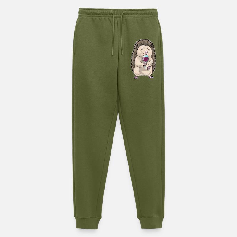 Igel Rotwein - Männer Premium Bio Jogginghose - Khaki