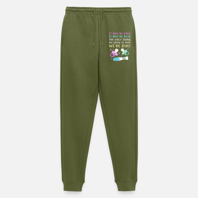 Gender Reveal Silvester - Männer Premium Bio Jogginghose - Khaki