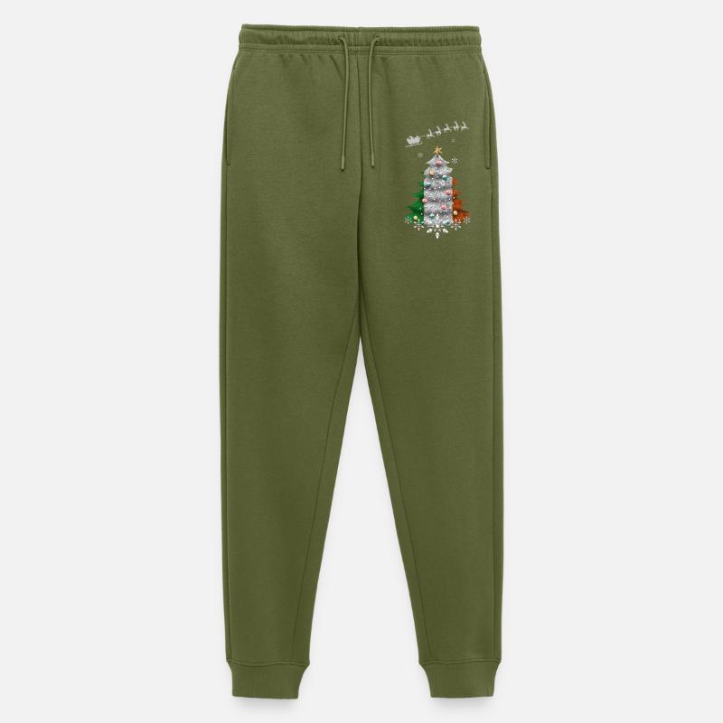 Weihnachtsbaum mit Irland-Flagge - Männer Premium Bio Jogginghose - Khaki