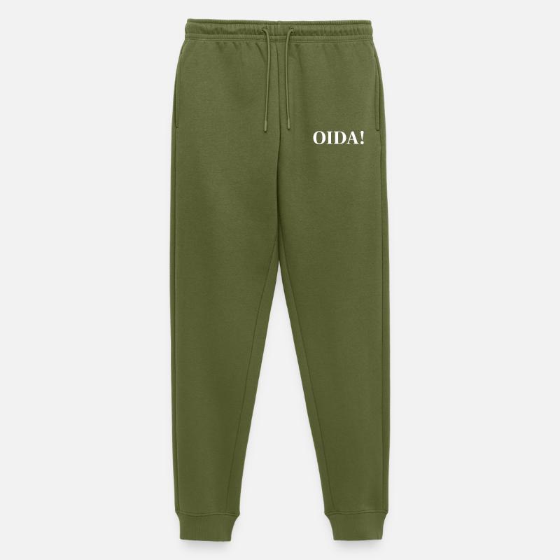 OIDA! Kontrast-Statement - Männer Premium Bio Jogginghose - Khaki
