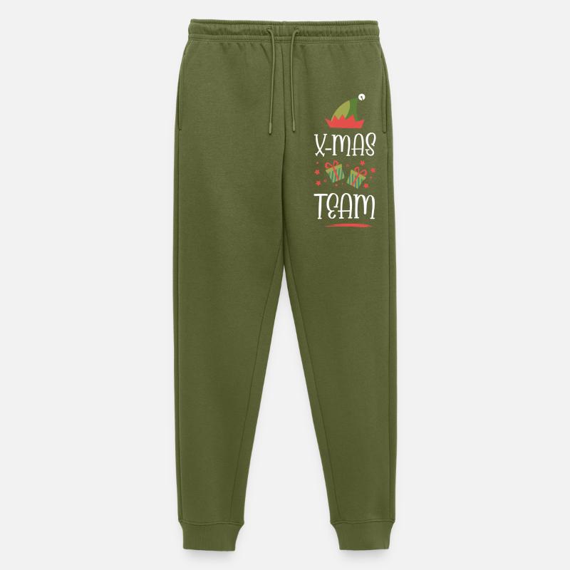 X-Mas Team - Männer Premium Bio Jogginghose - Khaki