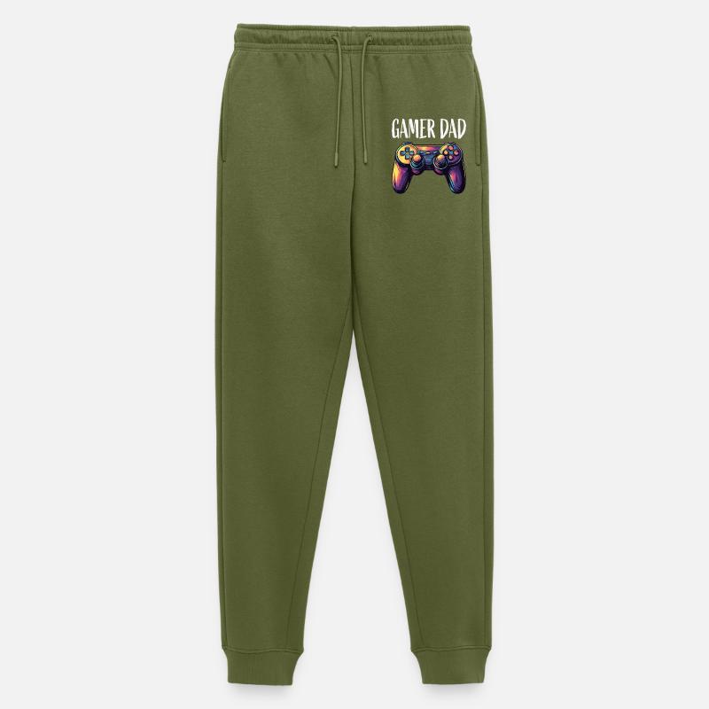Gamer Dad Controller Neon - Pantalon de jogging Premium bio Homme - kaki