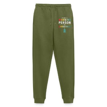 Morning grouch late riser Monday morning - Men's Premium Organic Joggers - khaki - Front - Thijin (182cm)