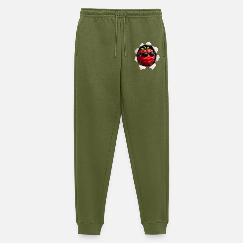 Himbeere - Männer Premium Bio Jogginghose - Khaki