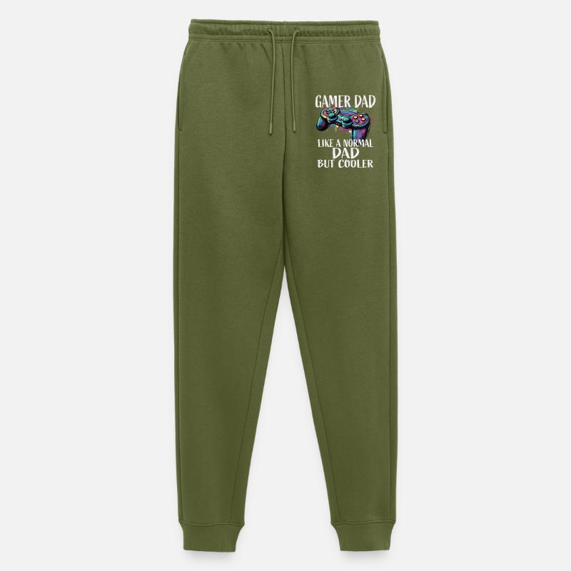 Gamer Dad Cooler Controller Splash - Männer Premium Bio Jogginghose - Khaki