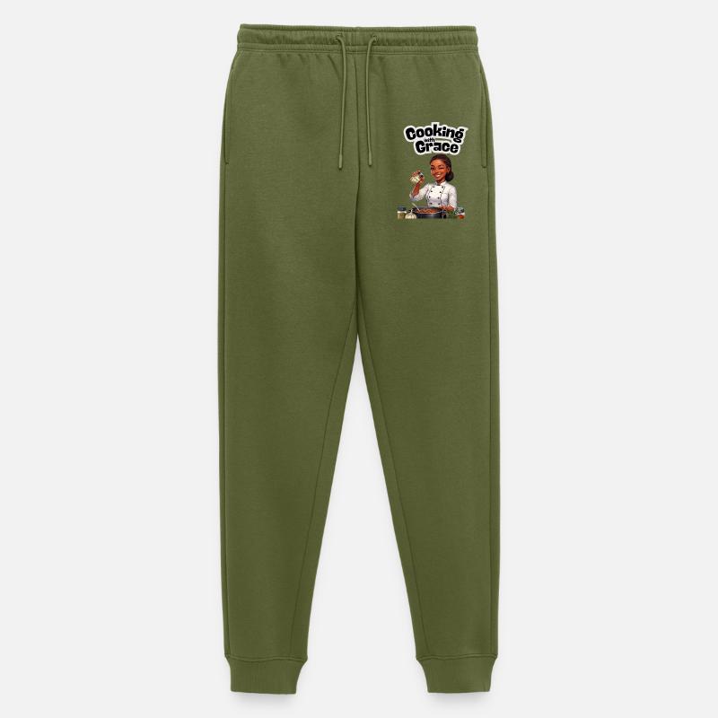 Mit Anmut kochen - Männer Premium Bio Jogginghose - Khaki