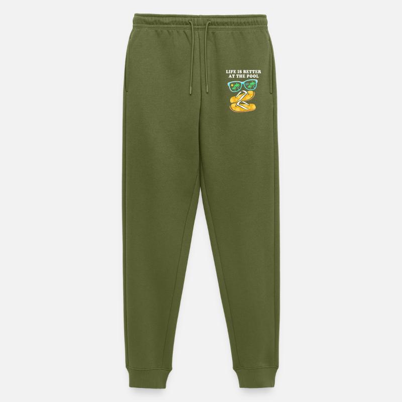 Pool Party - Männer Premium Bio Jogginghose - Khaki