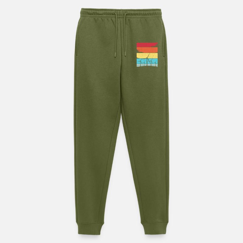 Énergie éolienne Éolienne Éolienne - Pantalon de jogging Premium bio Homme - kaki