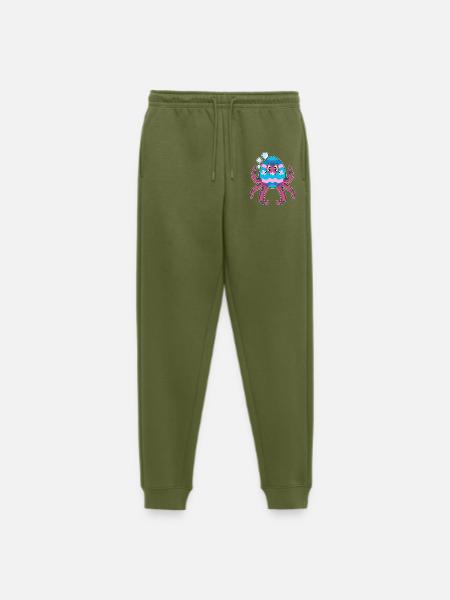 Octopus Easter Easter Egg - Men's Premium Organic Joggers - khaki
