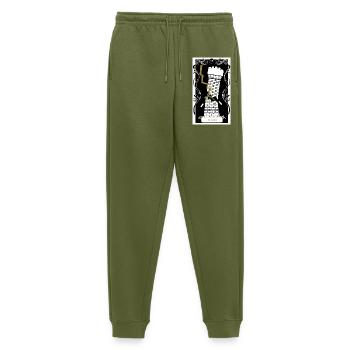 Der Turm - Männer Premium Bio Jogginghose - Khaki - Vorne - Thijin (182cm)