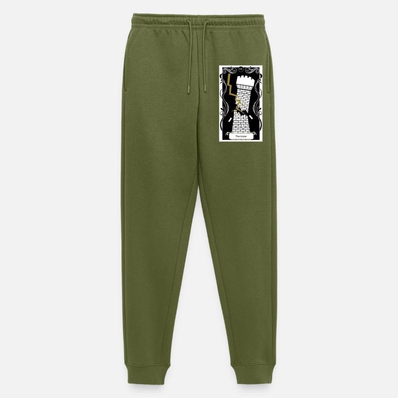 Der Turm - Männer Premium Bio Jogginghose - Khaki