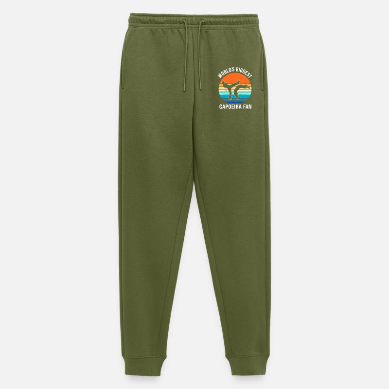 Capoeira - Pantaloni da jogging ecologici premium da uomo - kaki