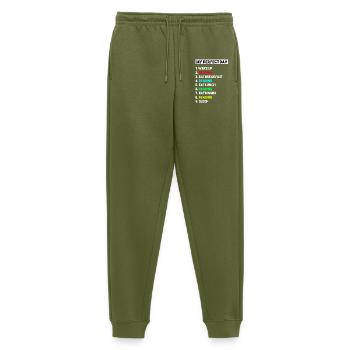 Mein perfekter Tag, an dem ich lustige Bücherwurm-Pläne lese, - Männer Premium Bio Jogginghose - Khaki - Vorne - Thijin (182cm)