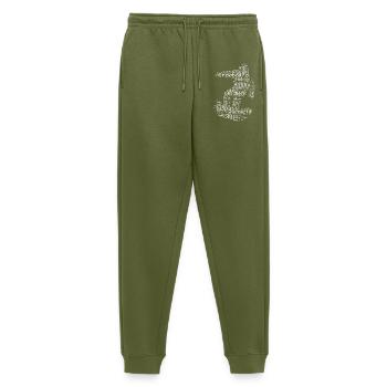 Snowboard Illustration für Snowboard - Männer Premium Bio Jogginghose - Khaki - Vorne - Thijin (182cm)