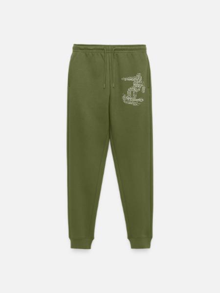 Snowboard illustration for snowboard - Men's Premium Organic Joggers - khaki