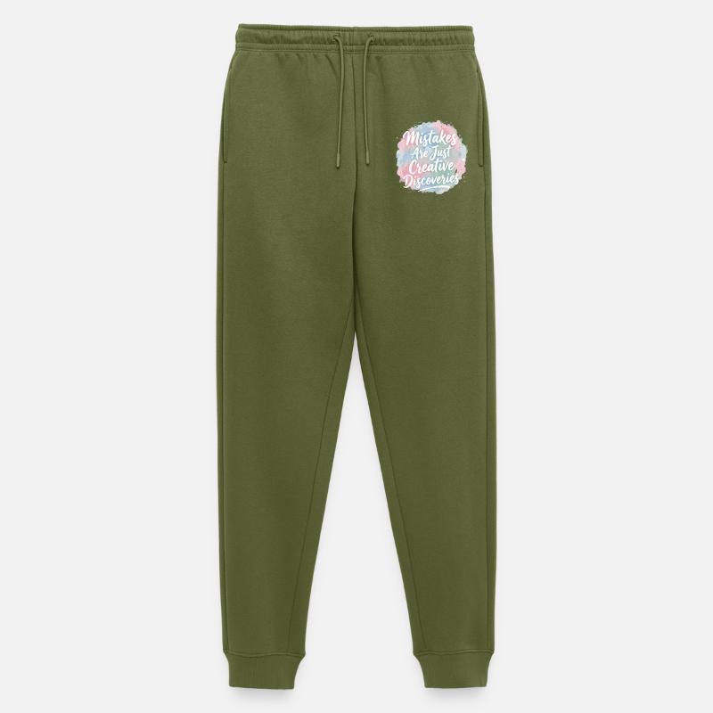 Mistakes Are Just Creative Discoveries - Männer Premium Bio Jogginghose - Khaki