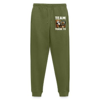 Team Trash TV - Männer Premium Bio Jogginghose - Khaki - Vorne - Thijin (182cm)