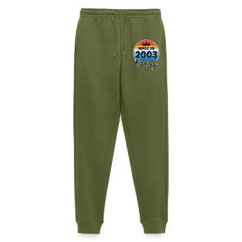 Made in 2003 Vintage Anniversary - Men's Premium Organic Joggers - khaki - Front - Thijin (182cm)