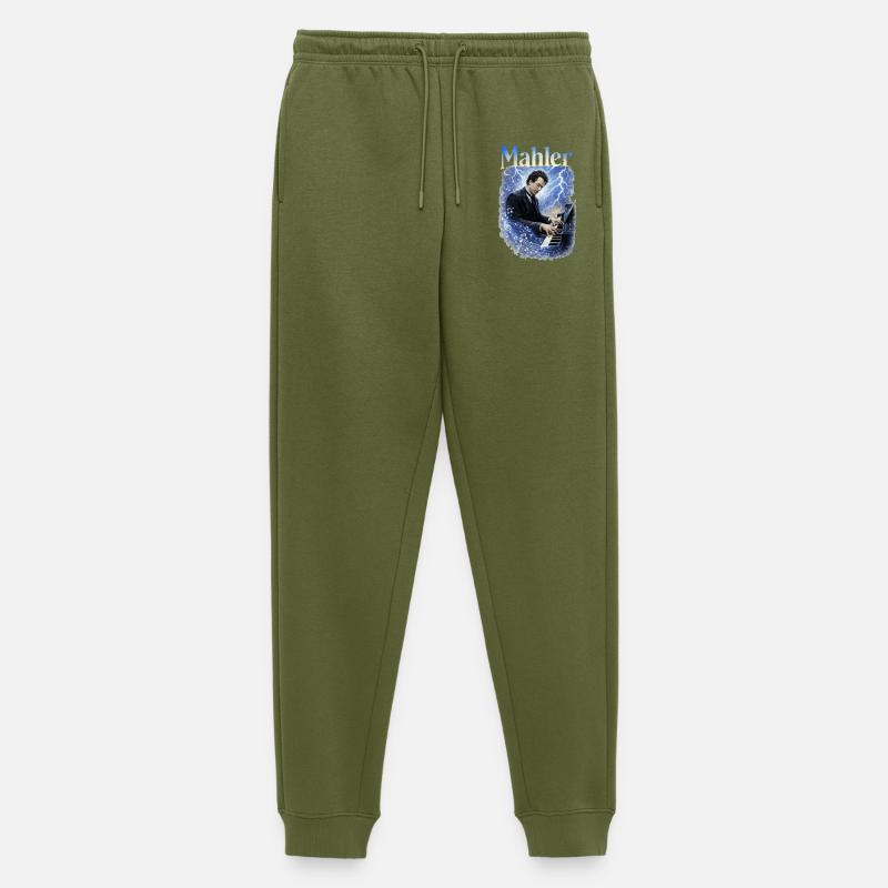 Piano Sturmklänge - Männer Premium Bio Jogginghose - Khaki
