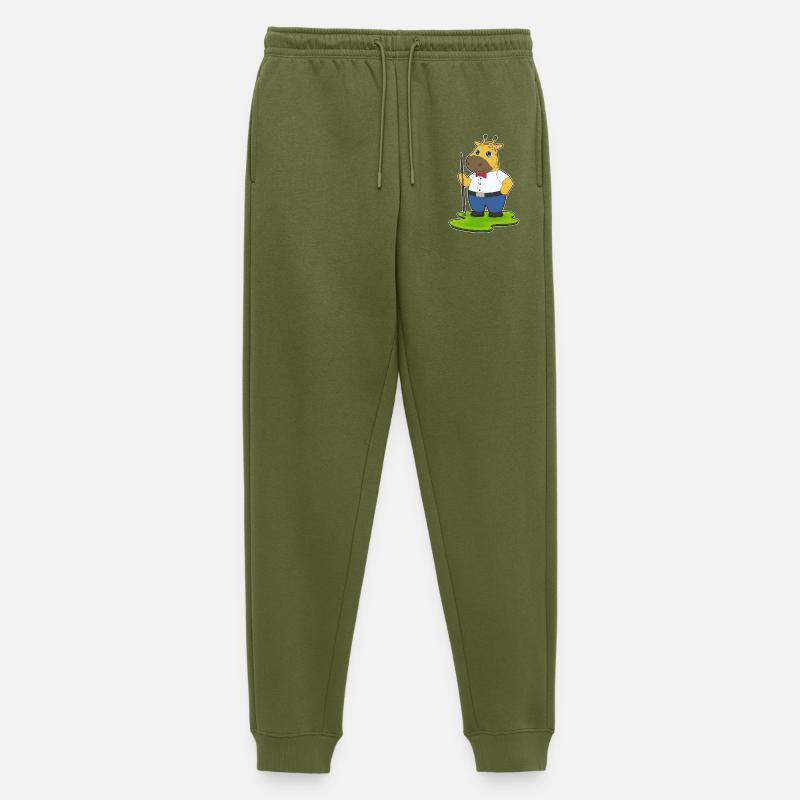 Giraffe Billiard Queue Sport - Männer Premium Bio Jogginghose - Khaki