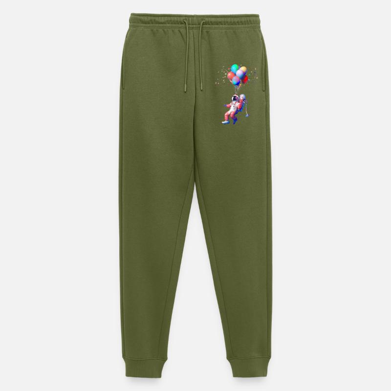 Astronaut Ballonflug - Männer Premium Bio Jogginghose - Khaki