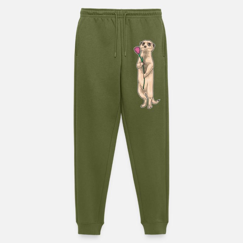 Erdmännchen Tulpe - Männer Premium Bio Jogginghose - Khaki