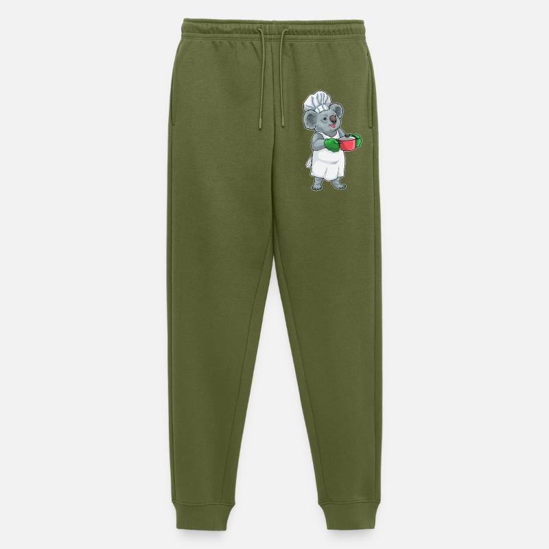 Koala Koch Kochtopf Kochen - Männer Premium Bio Jogginghose - Khaki