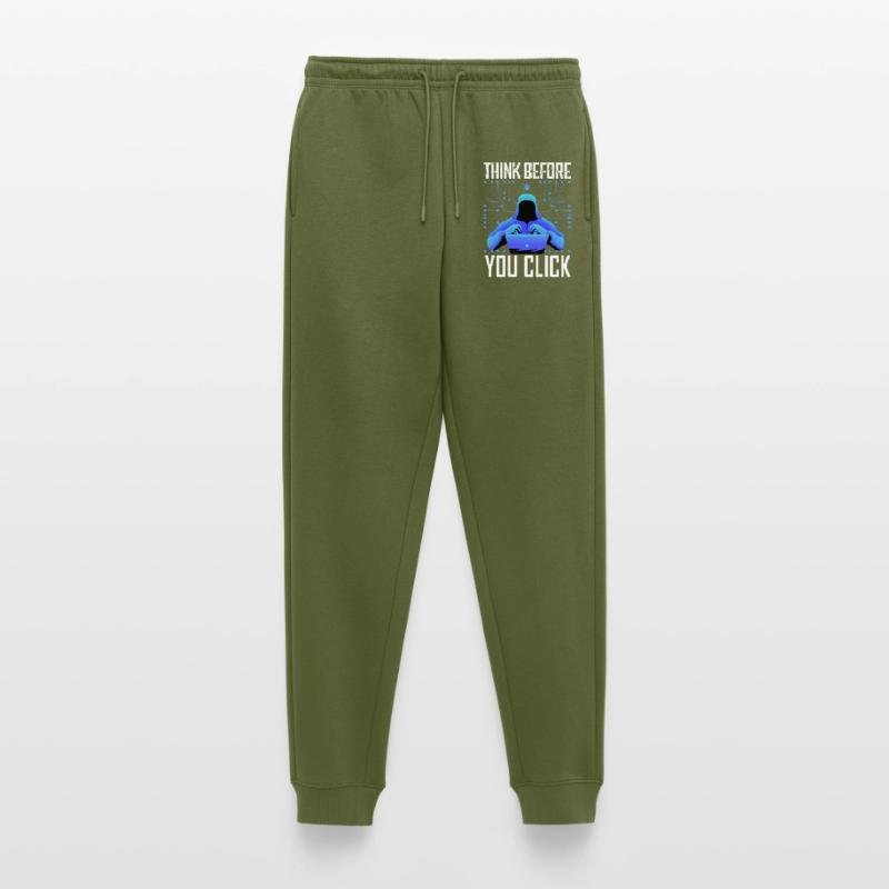 Hacker-Hacker-Hacker-Programmierer Linux Cybersicherheitsdaten Männer Premium Bio Jogginghose