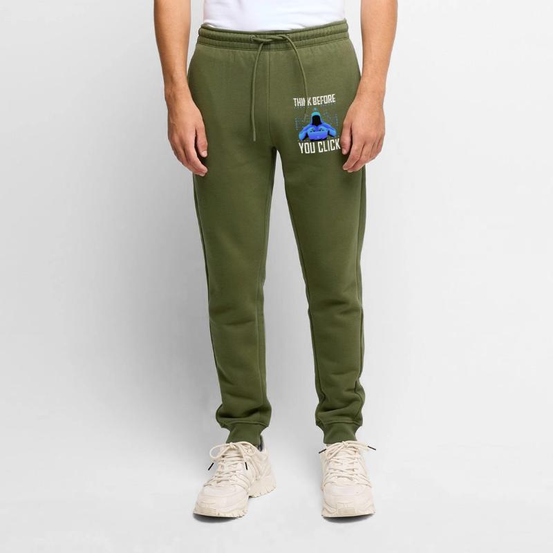 Hacker-Hacker-Hacker-Programmierer Linux Cybersicherheitsdaten Männer Premium Bio Jogginghose
