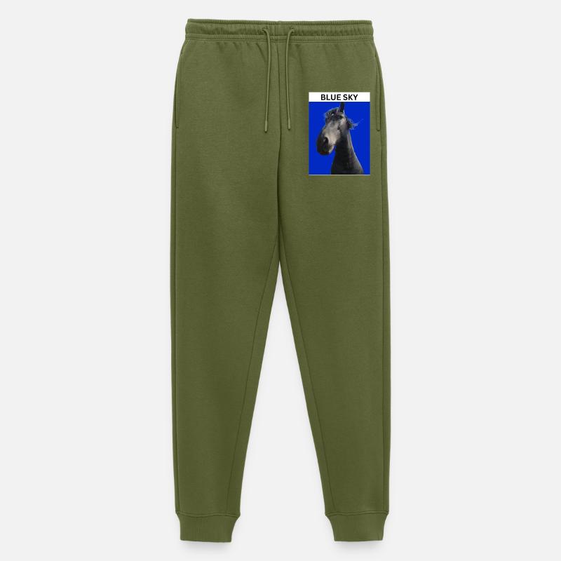 Ciel bleu et cheval - Pantalon de jogging Premium bio Homme - kaki