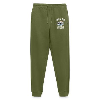 Titanic Boy Love Titanic - Titanic Boy Design - Pantalon de jogging Premium bio Homme - kaki - Devant - Thijin (182cm)