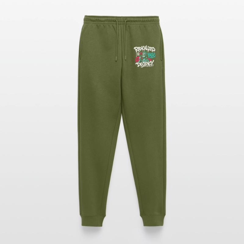 Radikalisierte Basic Decency Graffiti Männer Premium Bio Jogginghose