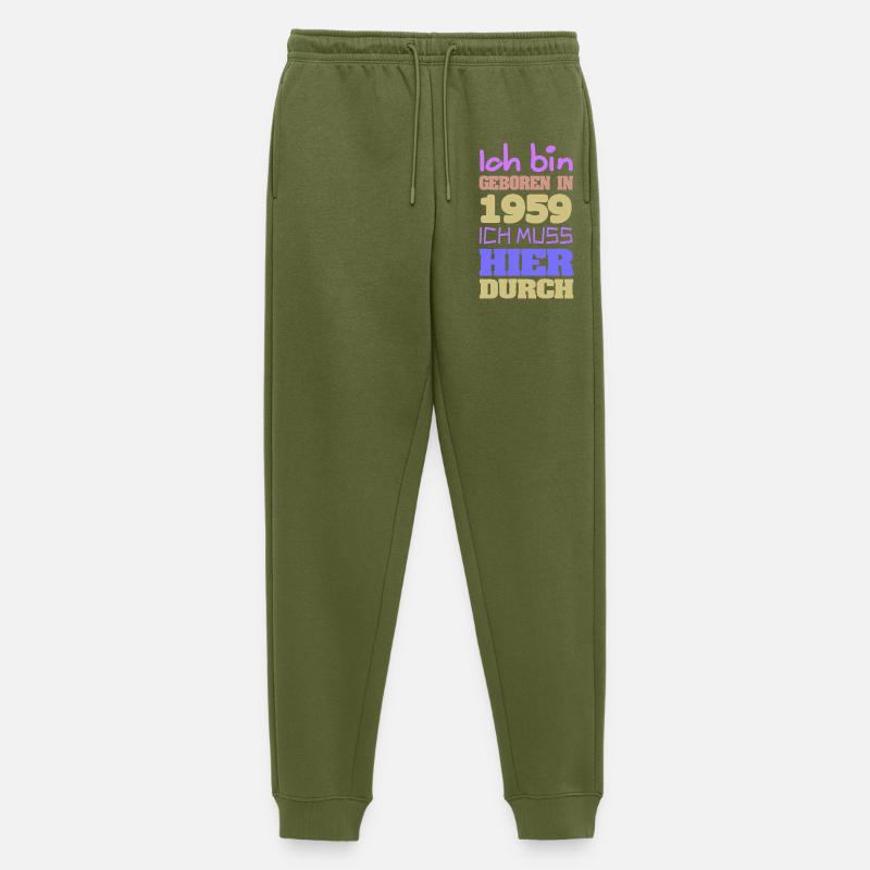 1959 - Männer Premium Bio Jogginghose - Khaki