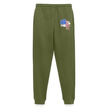 Pferderennen USA 4. Juli - Männer Premium Bio Jogginghose - Khaki - Vorne - Thijin (182cm)