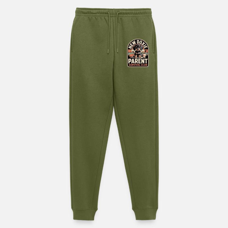 Dackel Survival Club - Männer Premium Bio Jogginghose - Khaki