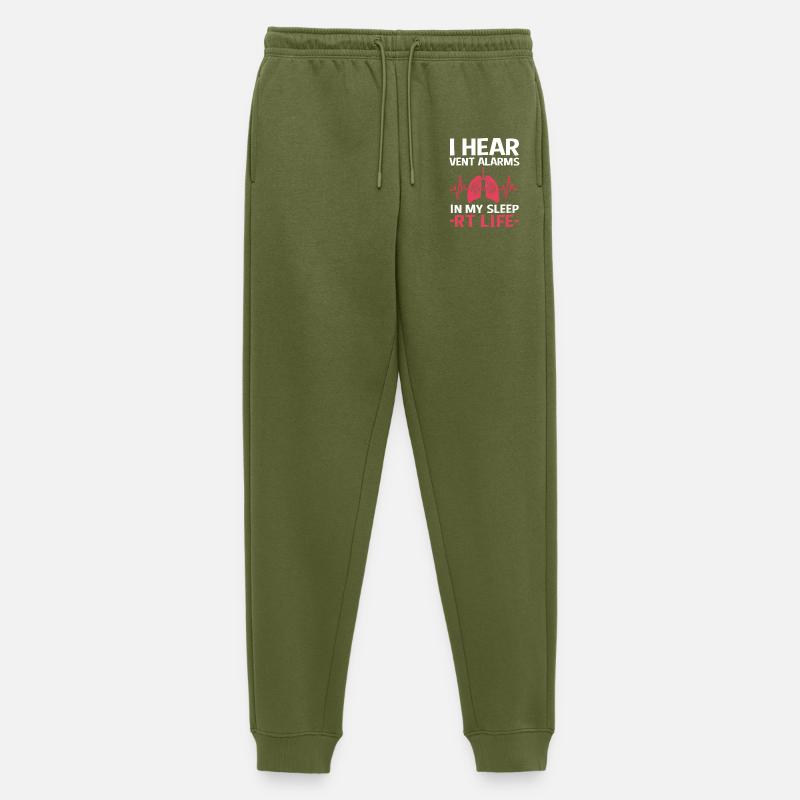 Atmung Atmen Sauerstoff - Männer Premium Bio Jogginghose - Khaki