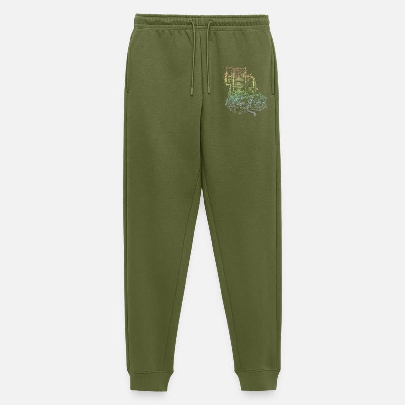 Motorrad - Männer Premium Bio Jogginghose - Khaki