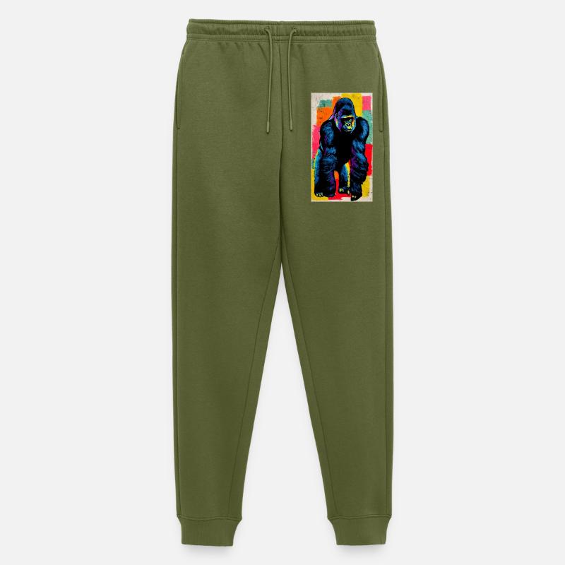 Gorilla - Männer Premium Bio Jogginghose - Khaki