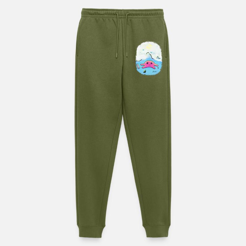 War-Squid - Männer Premium Bio Jogginghose - Khaki