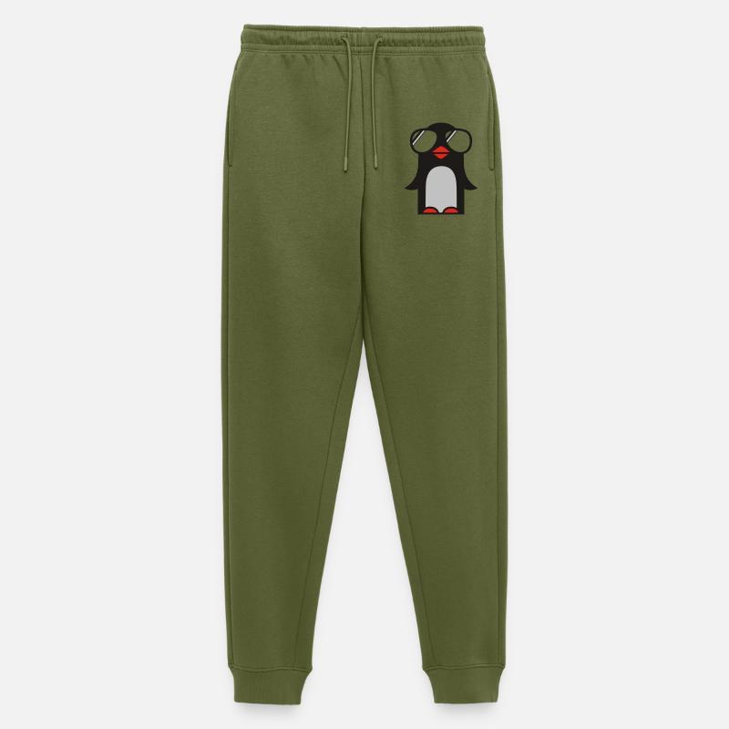 funky pinguin - Männer Premium Bio Jogginghose - Khaki