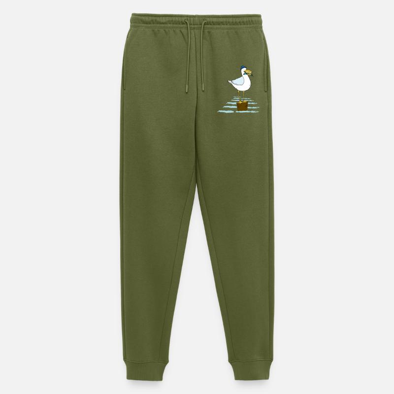 Möwe - Männer Premium Bio Jogginghose - Khaki