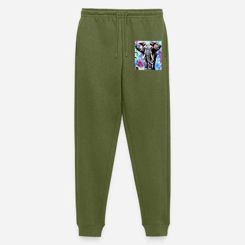 Elefant - Männer Premium Bio Jogginghose - Khaki