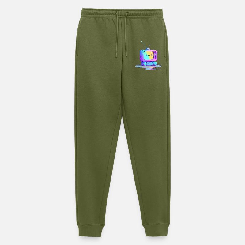 Regenbogen TV Kuscheltier - Männer Premium Bio Jogginghose - Khaki