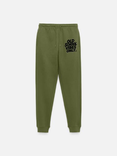 OLD SCHOOL VIBES only - Männer Premium Bio Jogginghose - Khaki