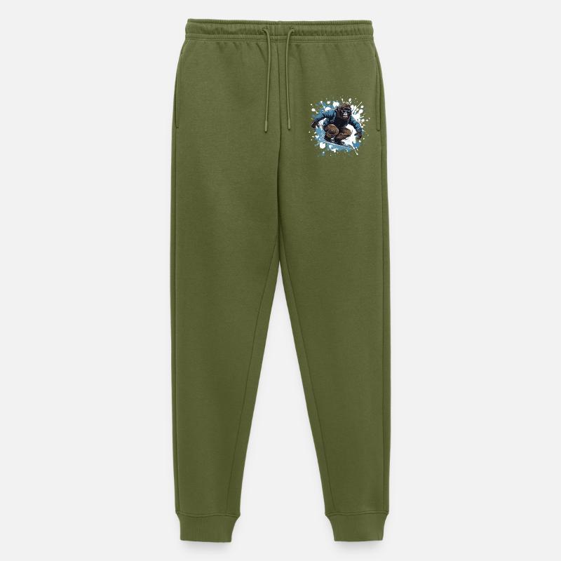 Gorilla Snowboard - Männer Premium Bio Jogginghose - Khaki