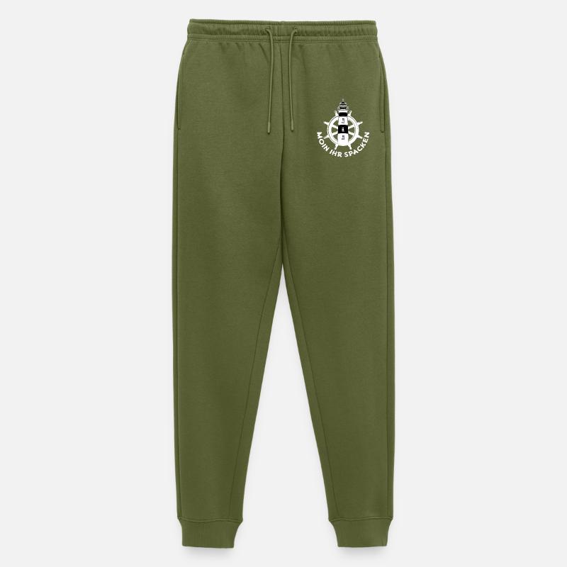 Moin ihr Spacken - Männer Premium Bio Jogginghose - Khaki