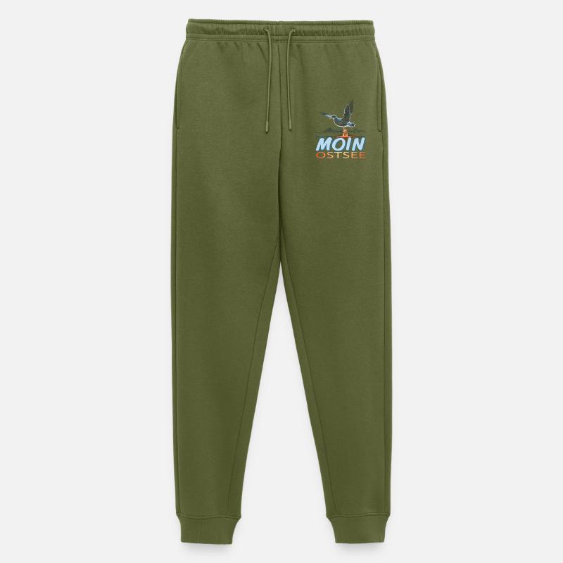 Moin Ostsee - Männer Premium Bio Jogginghose - Khaki