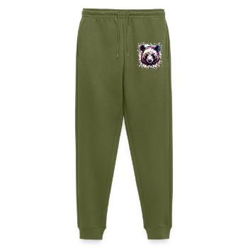 Panda Animal Panda Ours Panda - Pantalon de jogging Premium bio Homme - kaki - Devant - Thijin (182cm)