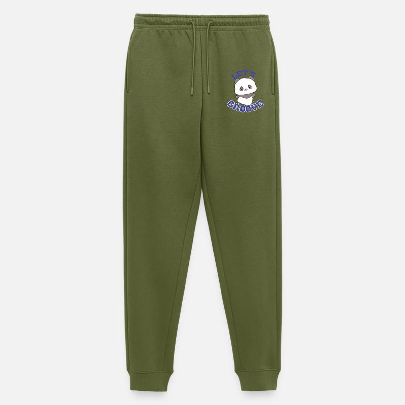 Panda - Lass Grooven - Männer Premium Bio Jogginghose - Khaki