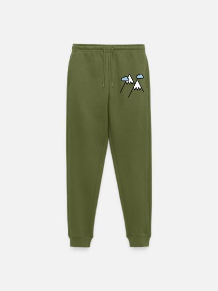 Der Berg ruft - Männer Premium Bio Jogginghose - Khaki